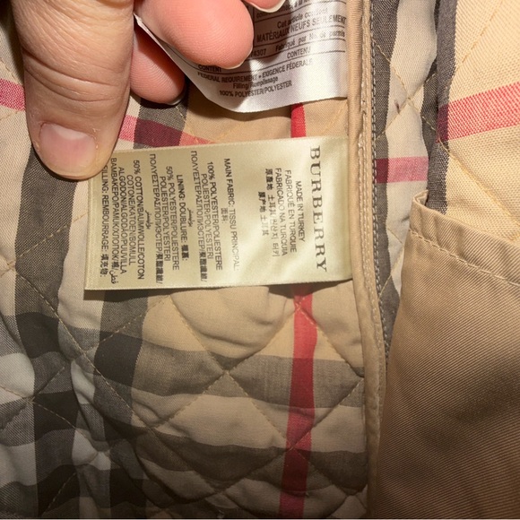 Burberry Quilted Beige Utility Jacket - Picture 5 of 5